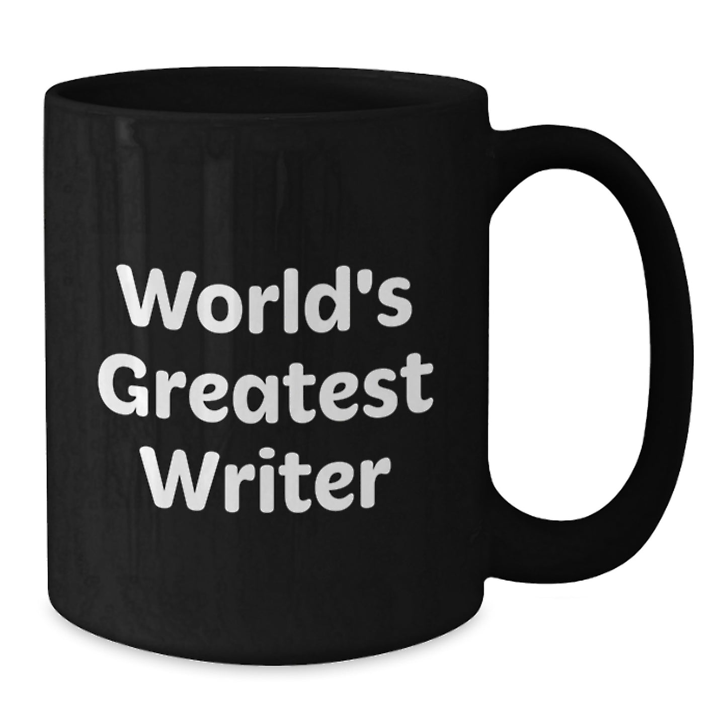 Funny Writer Quotes Gifts - 'World's Greatest Writer' Black Coffee Mug for Birthday Unique Gifts from Friends, Family, or Coworkers - Additional