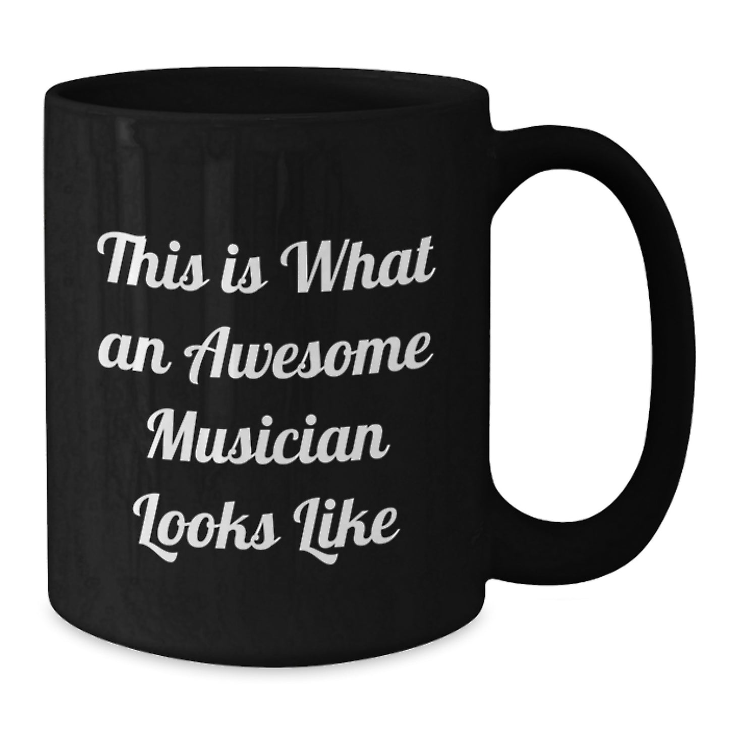Funny Musician Gifts from Friends and Family - This Is What Awesome Looks Like, Black Coffee Mug for Musicians Men Women Coworkers - Additional