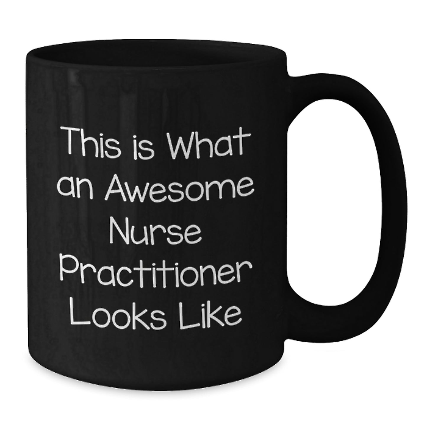 Funny Nurse Practitioner Black Coffee Mug Gifts from Friends for Christmas Unique Presents - Additional