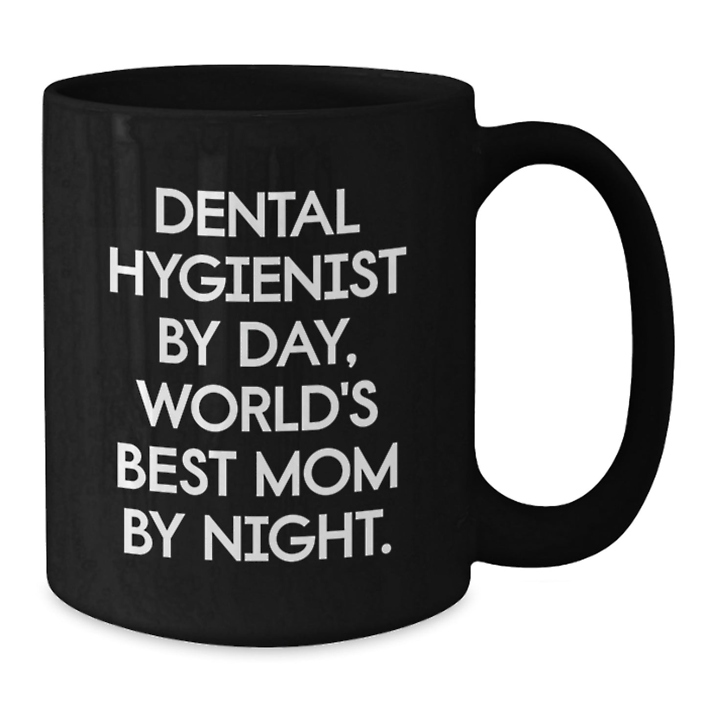 Funny Dental Hygienist Gifts for Her, Dental Hygienist Humor Black Coffee Mug, Gifts from Mom, Birthday Unique Present for Her - Additional