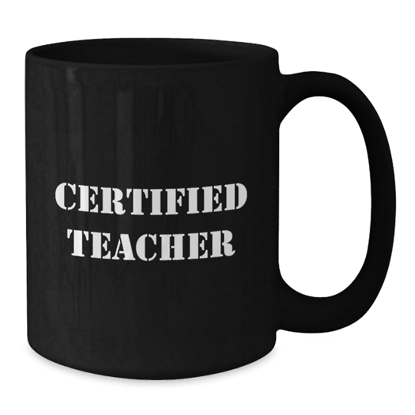 Funny Gifts from Men for Teacher - Valentine's Unique Teacher Coffee Mugs - Black Ceramic Black Coffee Mug - Gifts for Teachers - Additional