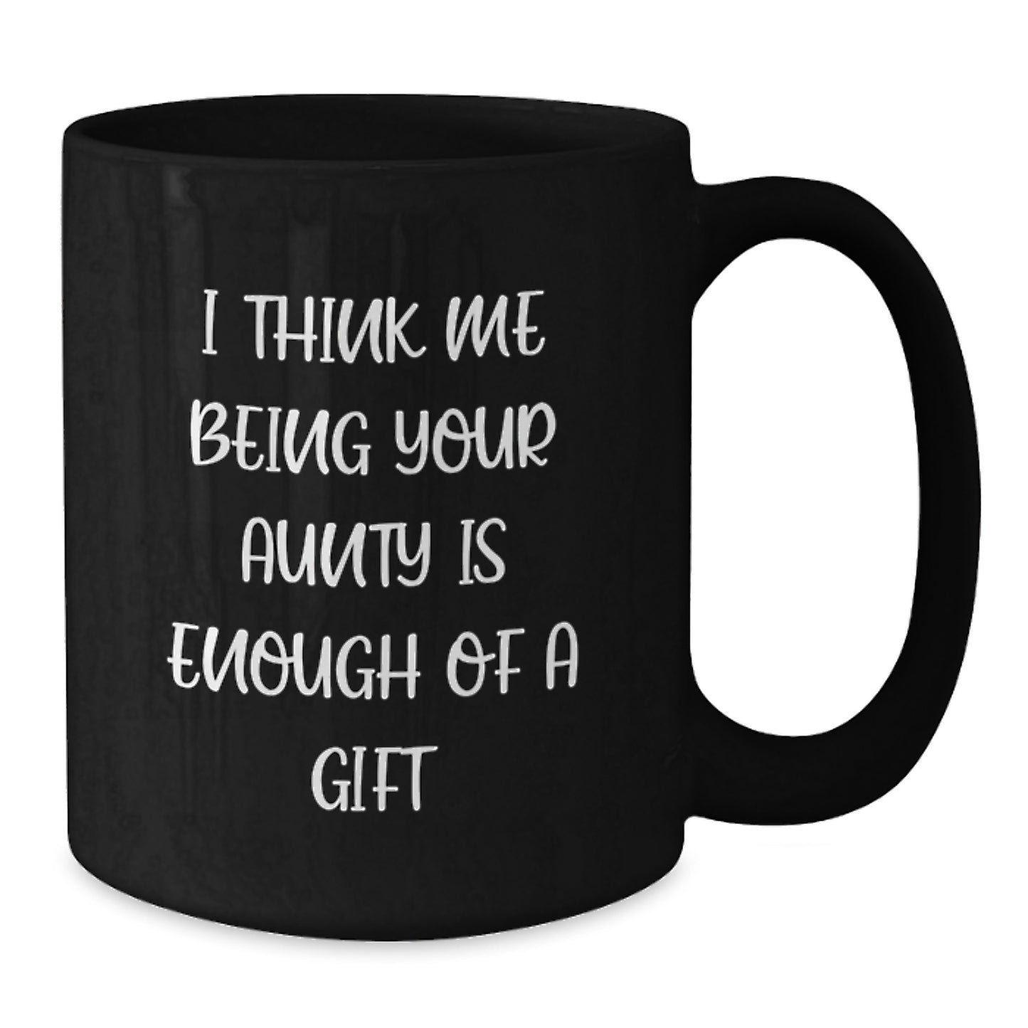 Aunty Gifts from Family, Funny Quote Black Coffee Mug, Christmas Unique Gift for Aunty, Gifts from Men to Women, Women to Aunty - Additional