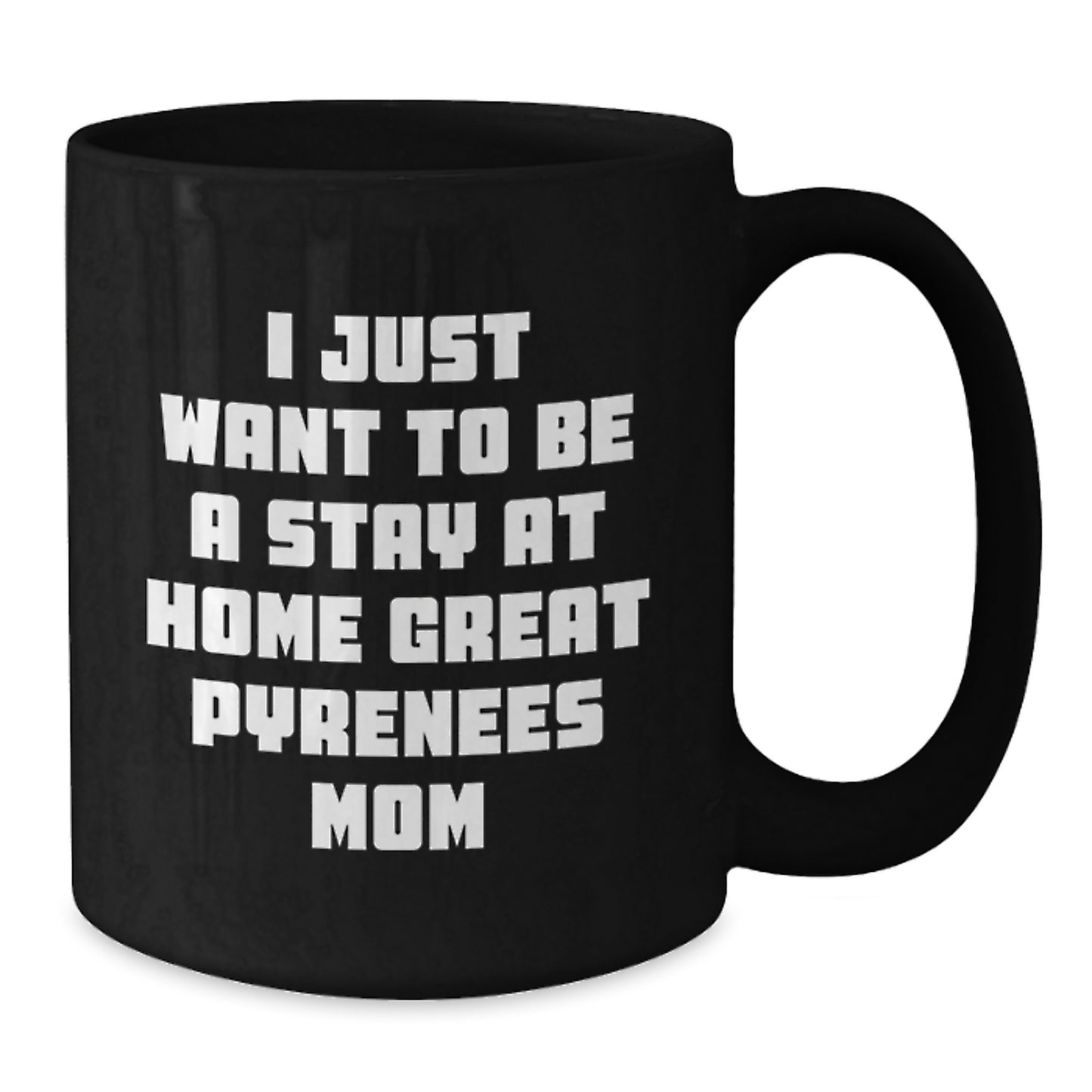 Funny Great Pyrenees Dog Mom Gifts, Great Pyrenees Dog Lover Black Coffee Mug, Gift from Friends or Family, Perfect for Great Pyrenees Dog Owners Birthday Unique Gifts - Additional
