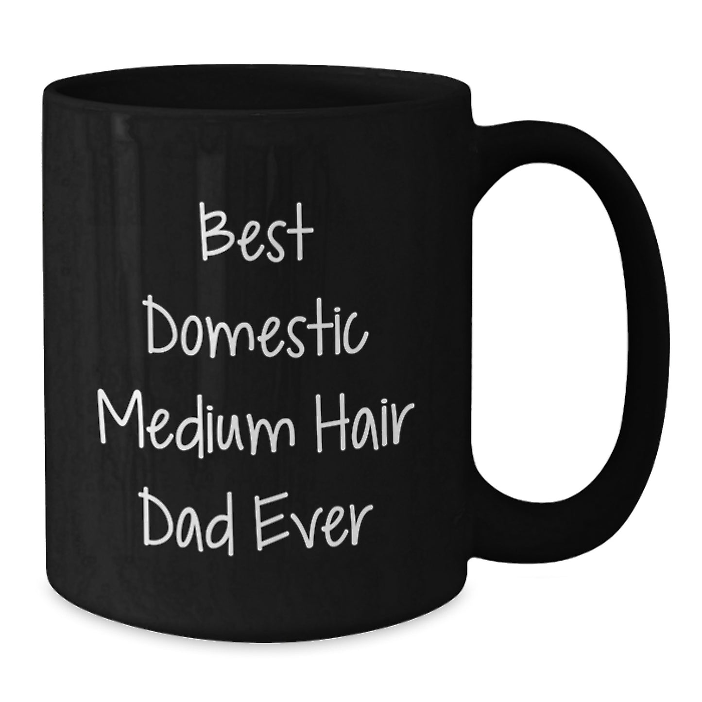Funny Domestic Medium Hair Cat Gifts for Men from Best Dad Ever Birthday Unique Mugs - Additional