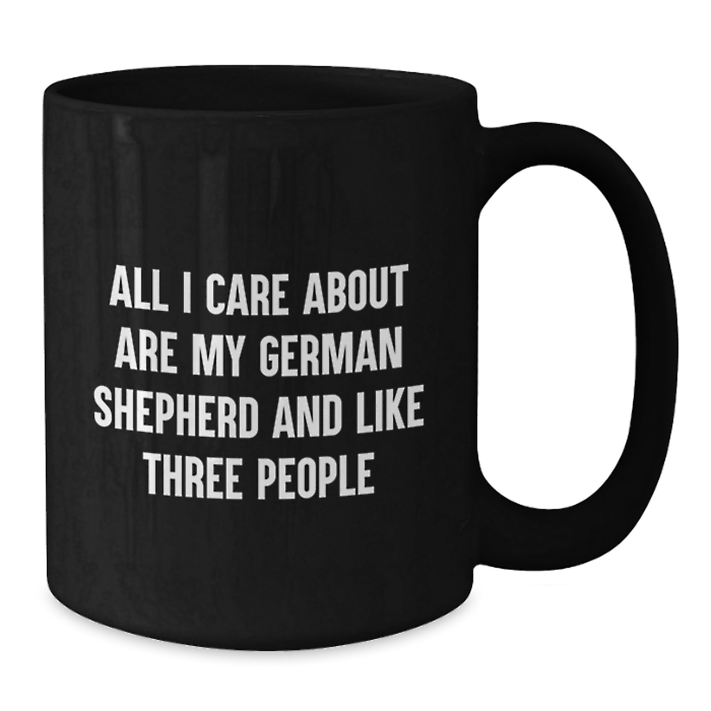 Gifts from Men for German Shepherd Dog Lovers, Funny Quote Coffee Mug, Birthday Unique Gifts, Black 11oz/15oz - Additional