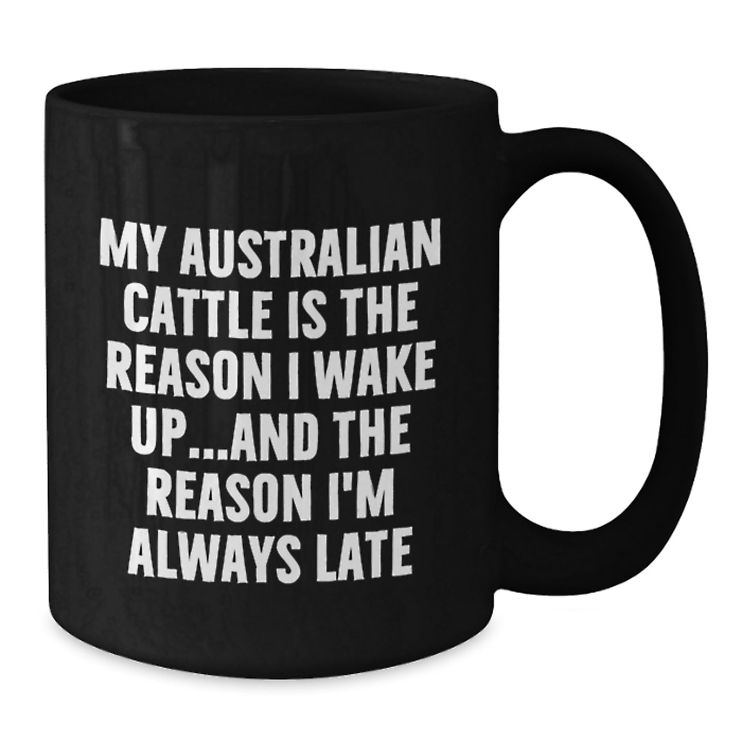 Funny Australian Cattle Dog Gifts, Black Coffee Mug for Australia Cattle Dog Lover, Gifts from Friends for Birthday Unique Gifts for Australian Cattle Dog Enthusiast - Additional