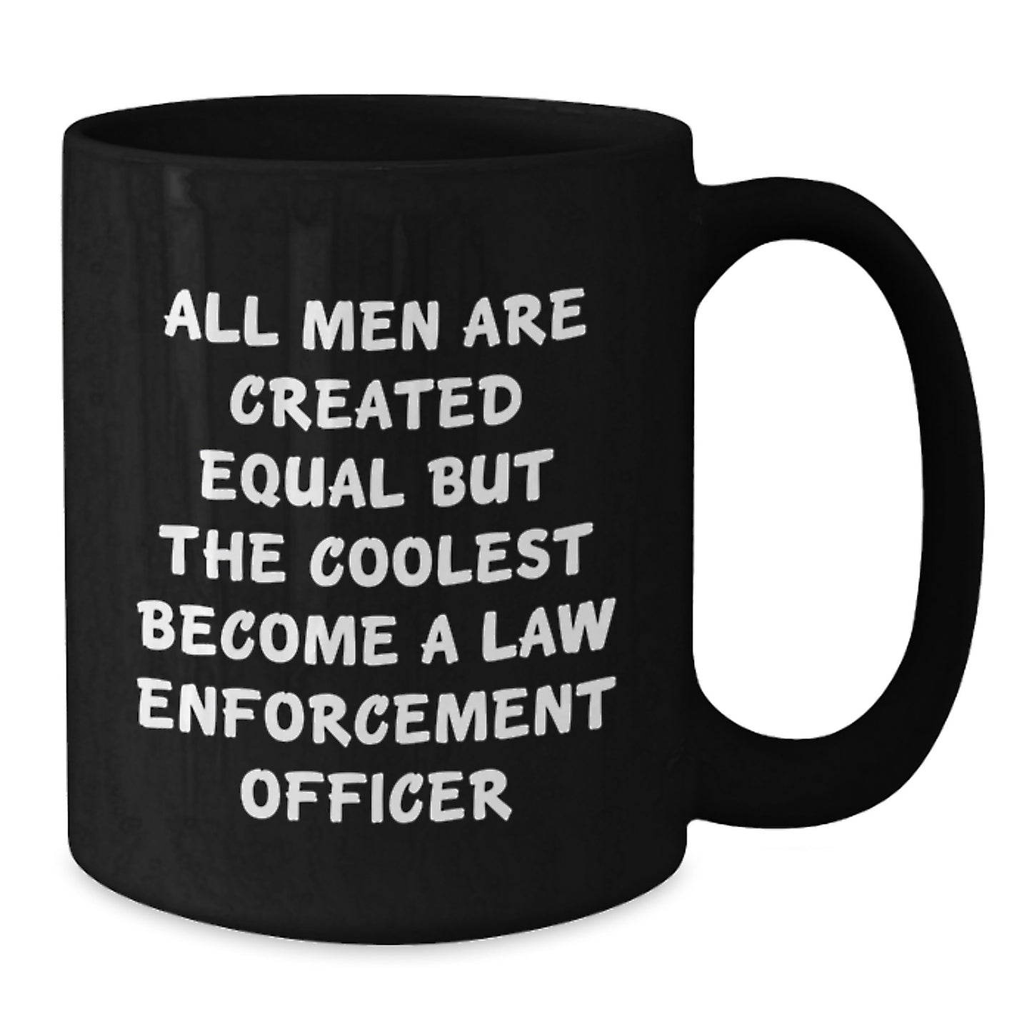 Funny Law Enforcement Officer Gifts for Men, Unique Black Coffee Mugs from Friends, Law Enforcement Officer Graduation Unique Gifts - Additional