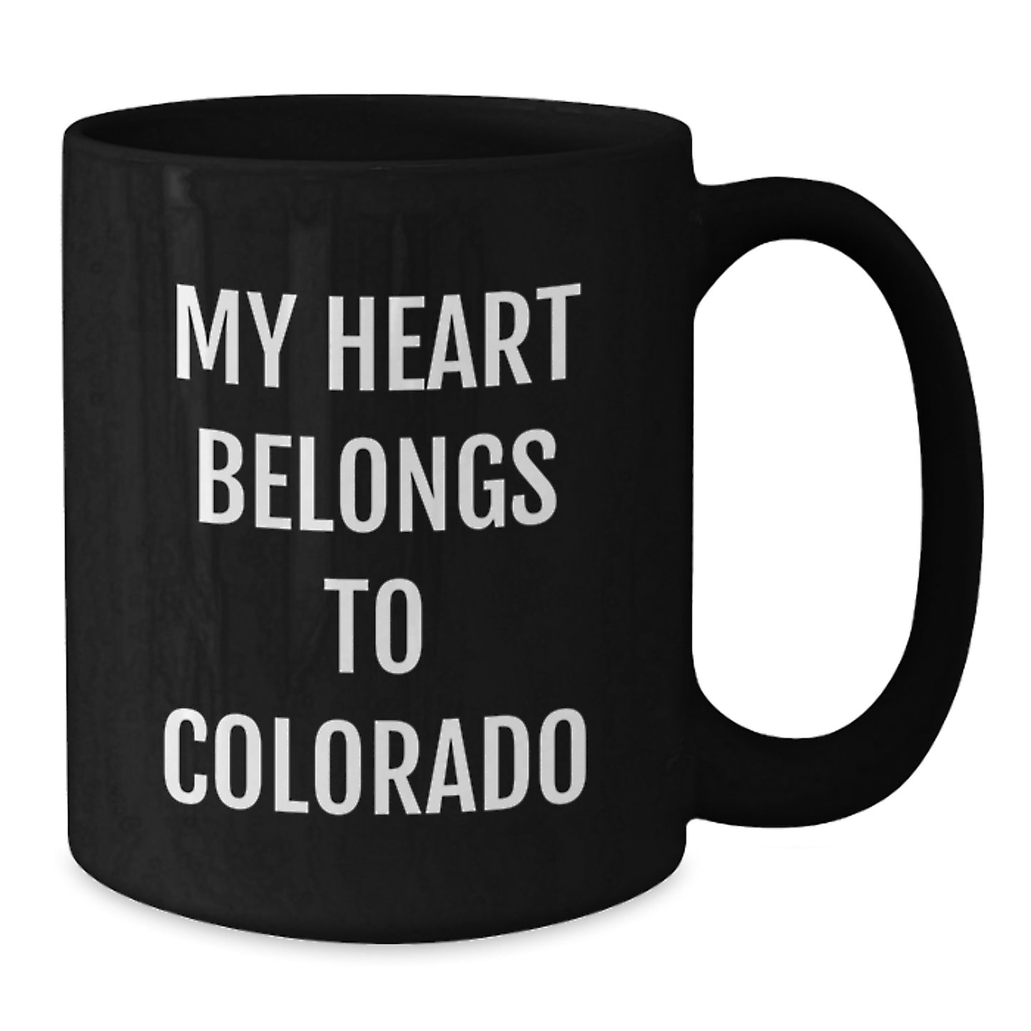 Colorado Heart Gifts for Him from Friends, Funny Coffee Mug, 'My Heart Belongs To Colorado', Birthday Unique Gifts - Additional