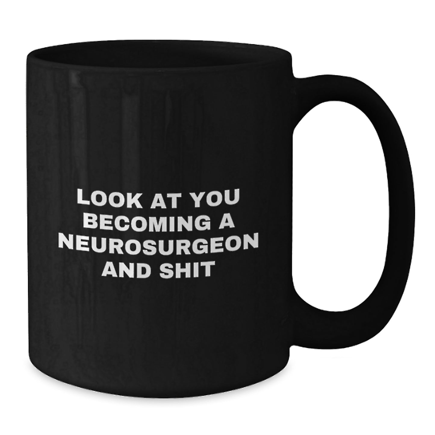 Funny Neurosurgeon Mug Gifts from Friends, Family, or Coworkers for Neurosurgeon Men and Women - Black Coffee Mug - Christmas Unique Gifts - Additional