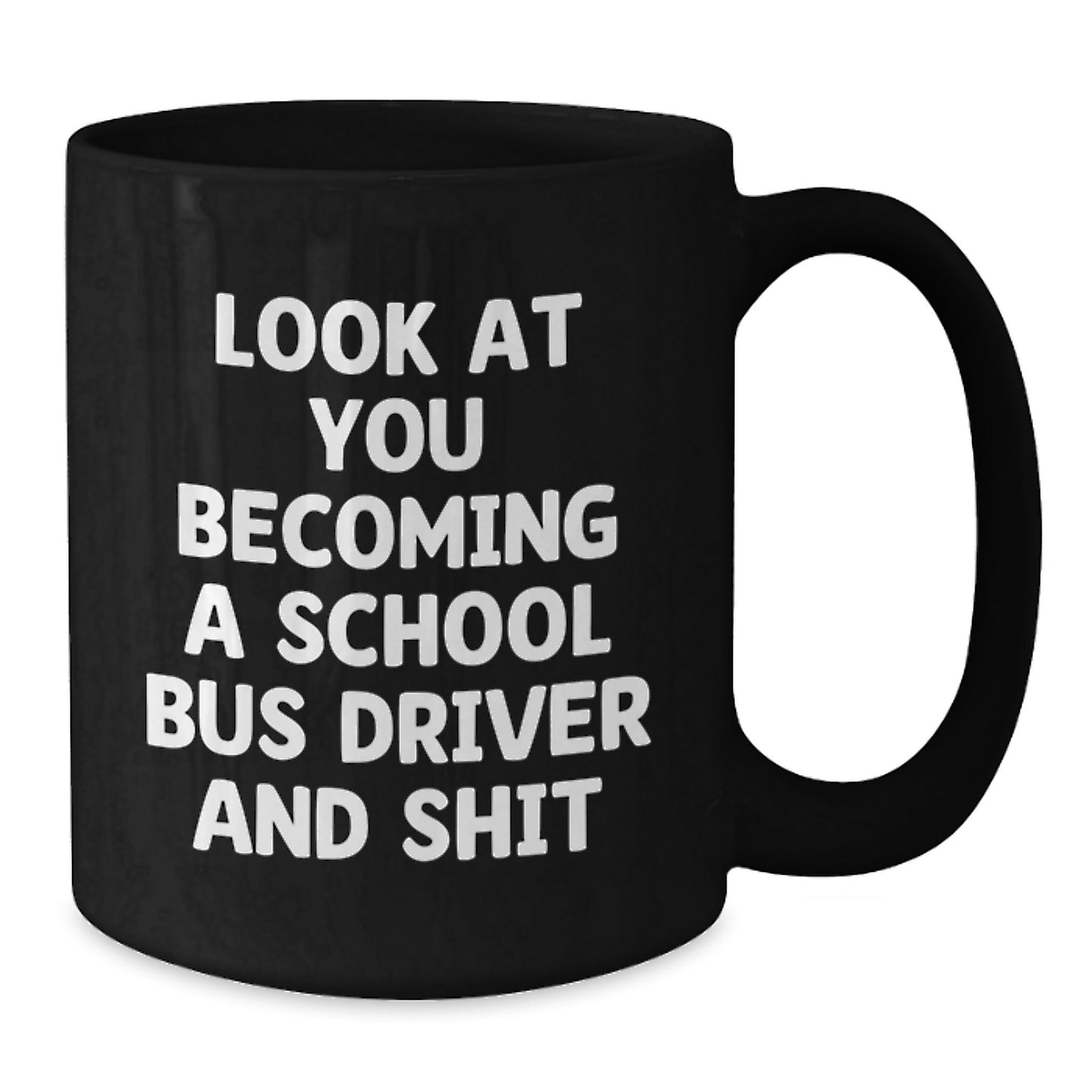 Funny School Bus Driver Gifts from Friends - Become a Legend with this Unique Black Coffee Mug - School Bus Driver Christmas Unique Gifts - Additional