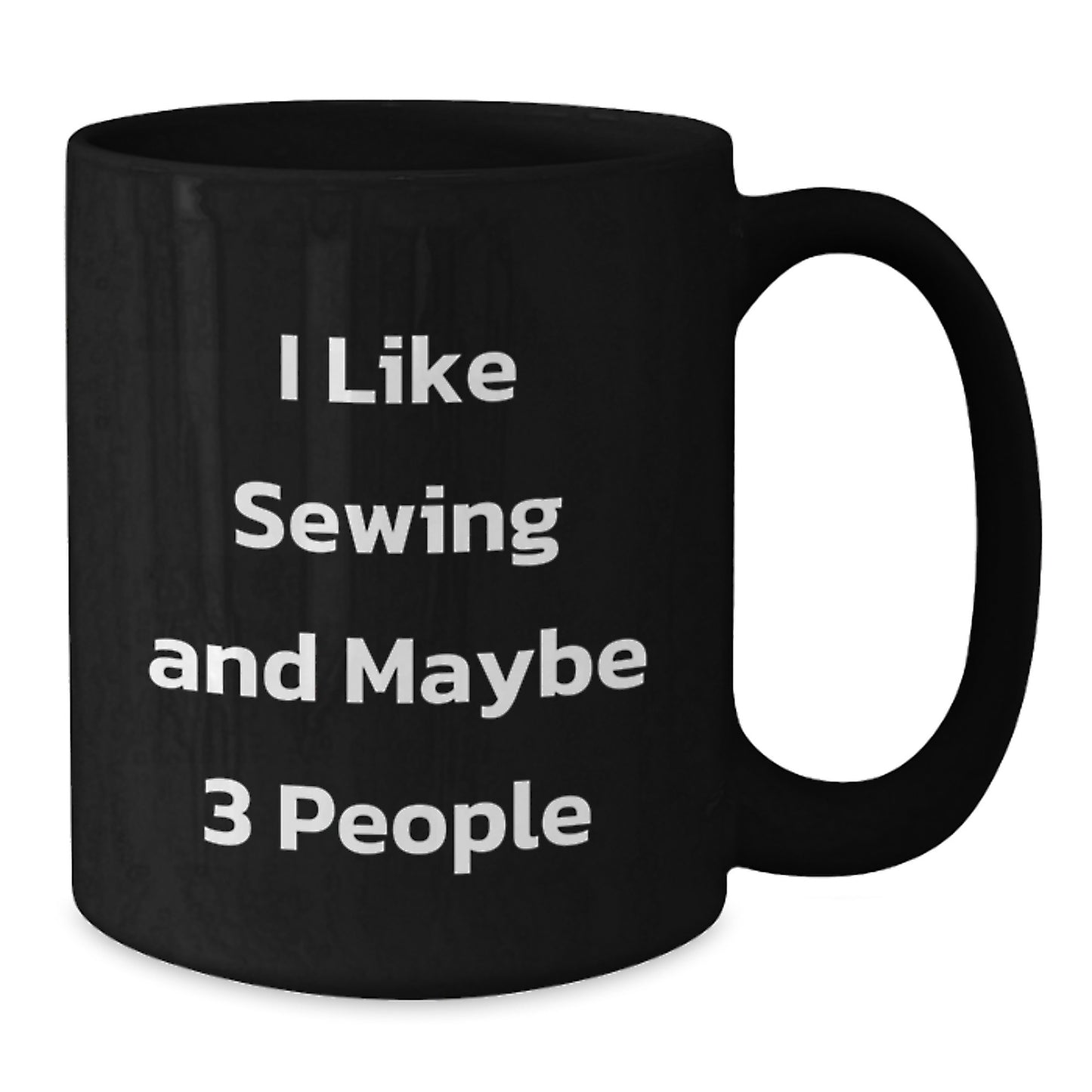 Sewing Enthusiasts Gifts from Friends for Sewing Lovers Black Coffee Mug Funny Quote Christmas Unique Presents - Additional