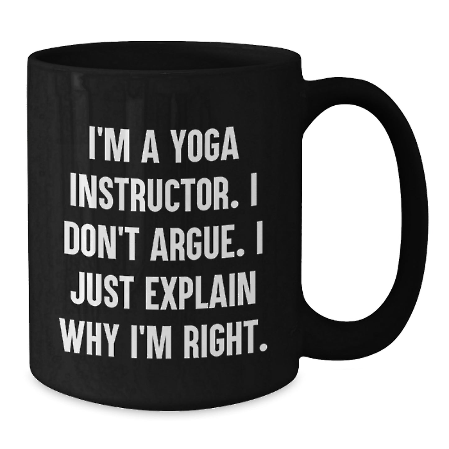 Funny Yoga Instructor Gifts for Yoga Instructor from Friends and Family - I'm A Yoga Instructor Mug for Coffee Lover - Additional