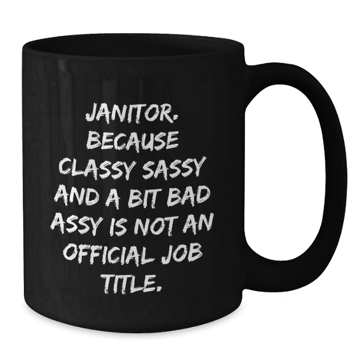 Funny Janitor Gifts for Men, Unique Black Coffee Mugs for Janitor Friends, Christmas Unique Gifts from Men to Janitor - Additional