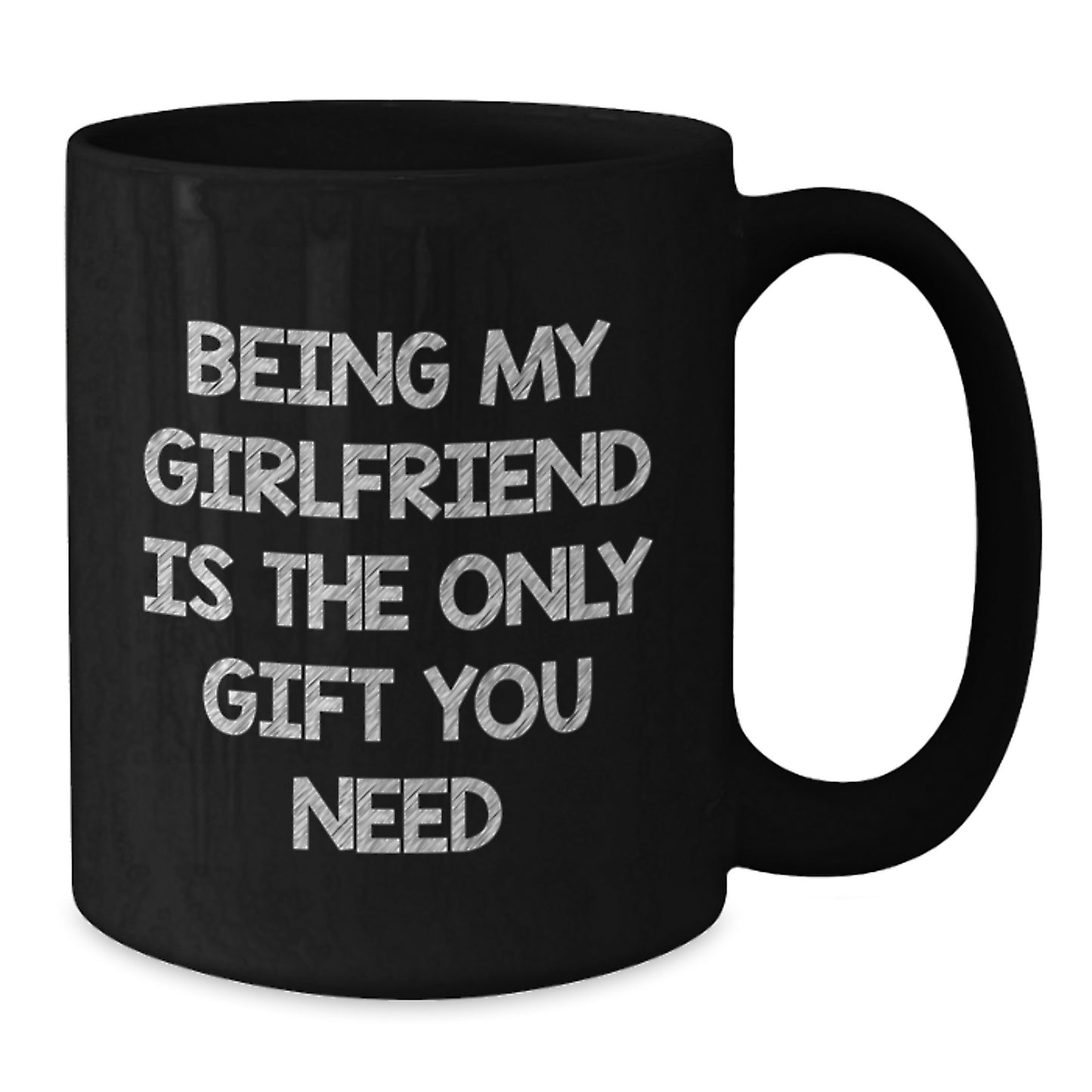 Cute Funny Quotes for Sweetheart Gifts from Men, Women Valentine's Unique Black Coffee Mug for Her - Additional