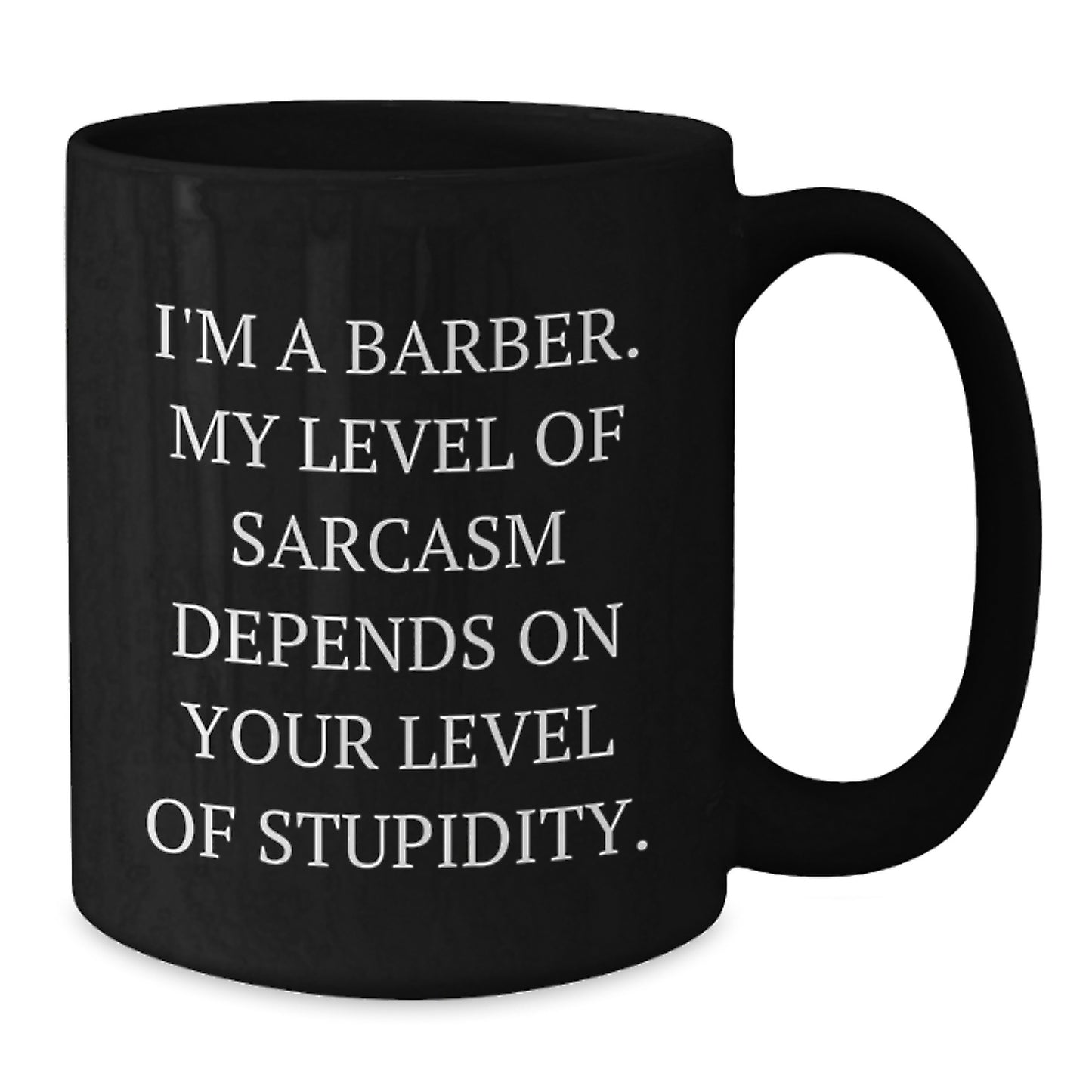 Funny Barber Gifts from Men to Barber Friends, Unique Black Coffee Mug for Christmas Unique Gifts - Additional