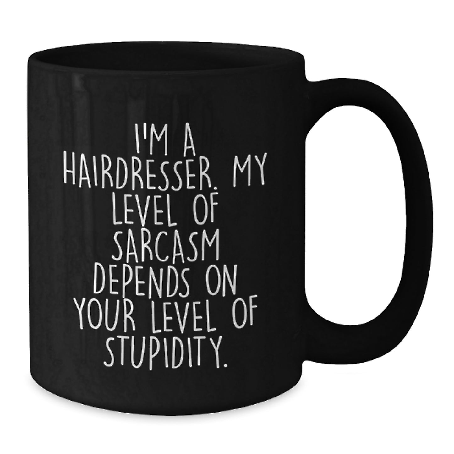 Funny Hairdresser Gifts from Friends for Hairdressers, Black Coffee Mug with Sassy Quote, Unique Christmas Unique Gifts for Men Women Coworkers Family - Additional