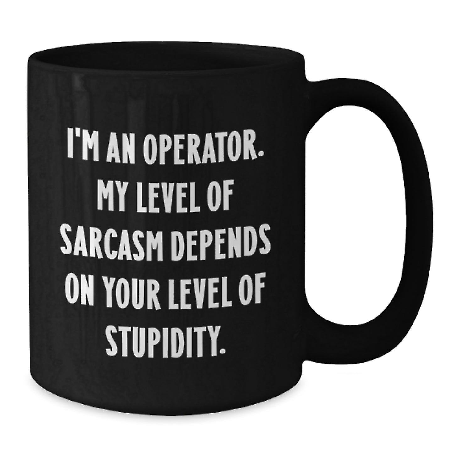 Funny Operator Gifts for Friends, Operator Black Coffee Mug, Graduation Unique Gifts from Family - Additional