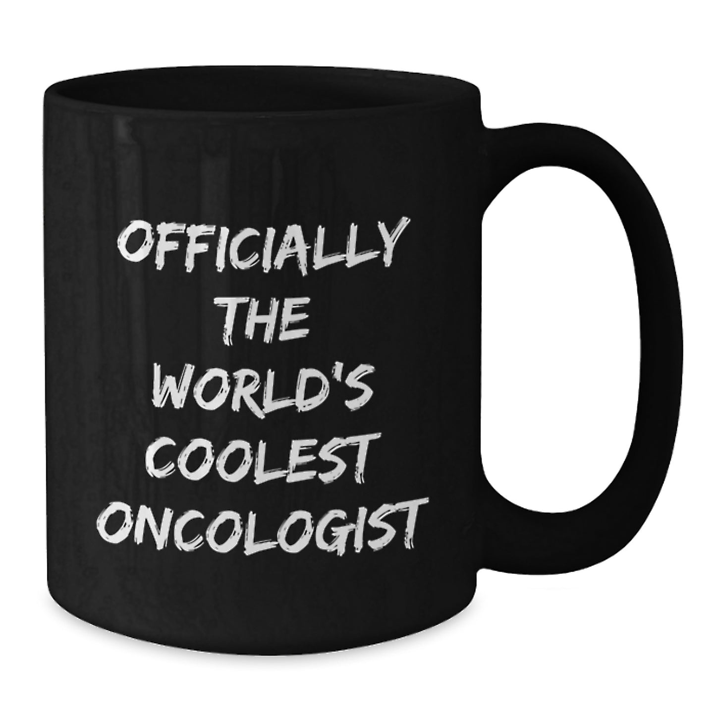 Funny Oncologist Gifts, Black Coffee Mug for Graduation, 'Officially The World's Coolest Oncologist' - Gifts from Men, Women, and Friends for Oncologists - Additional
