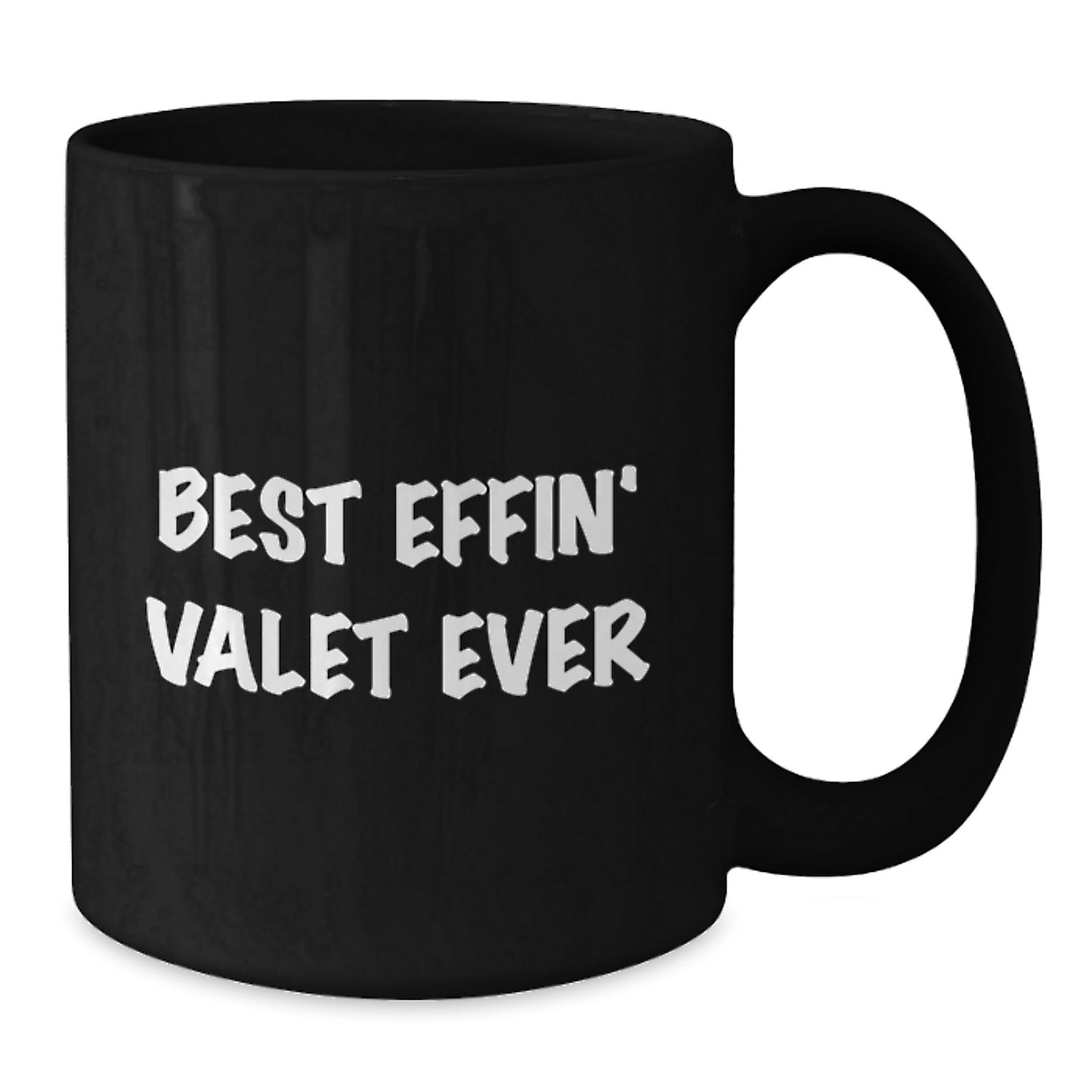 Funny Valet Graduation Gifts for Friends Black Coffee Mugs Gifts from Family Best Effin' Valet Ever - Additional