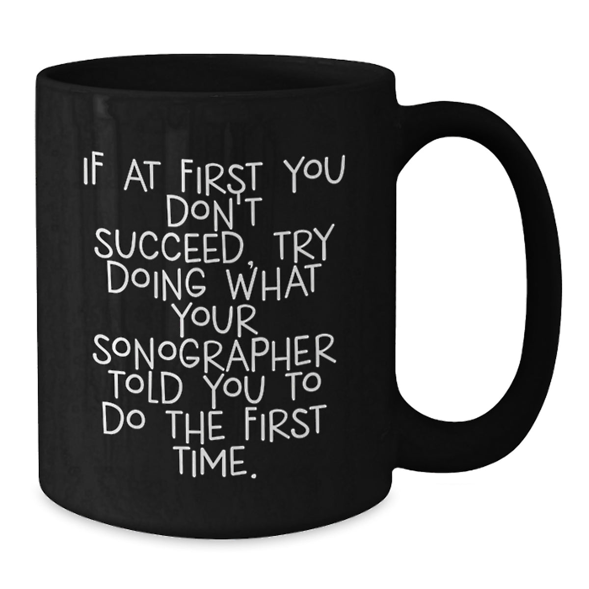 Sonographer Keepsake Black Coffee Mug for Him Birthday Gift Premium - Additional