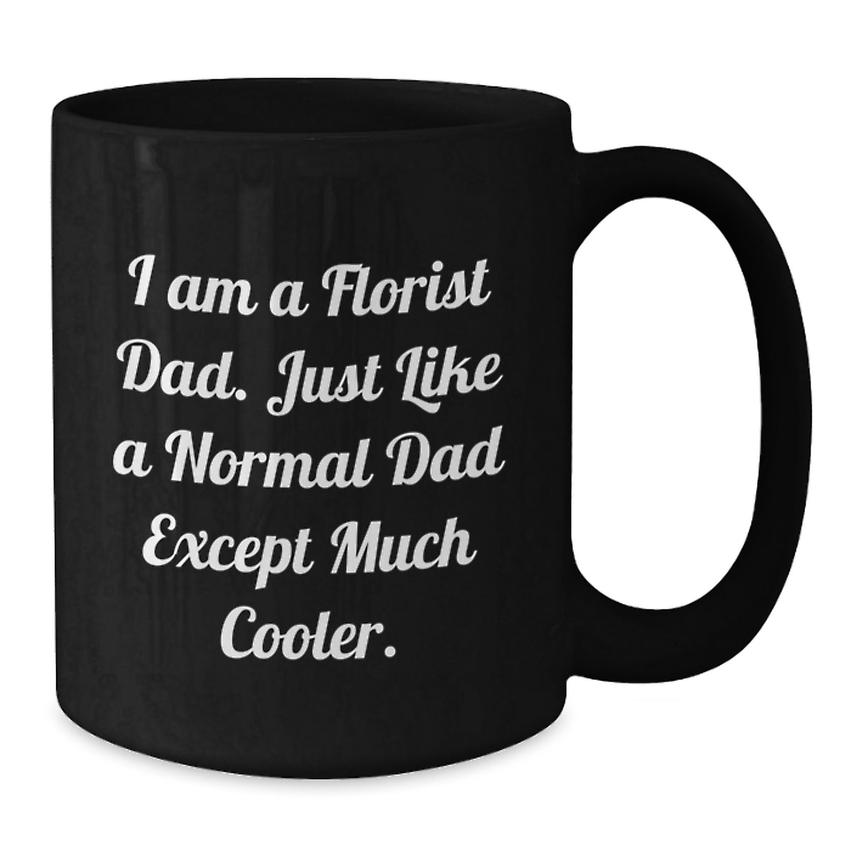 Birthday Gift Florist Dad Black Coffee Mug for Her Present and Today - Additional