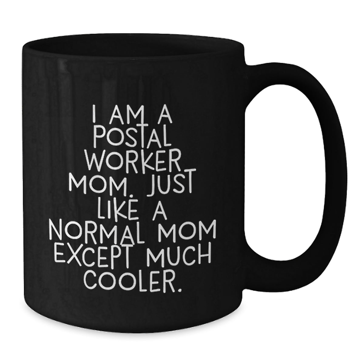 Postal Worker Keepsake Mug for Him - Black Ceramic Christmas Gift - Additional