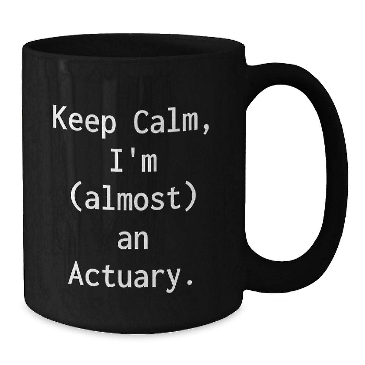 Actuary Keepsake Professional Black Coffee Mug for Him Birthday Gift - Additional