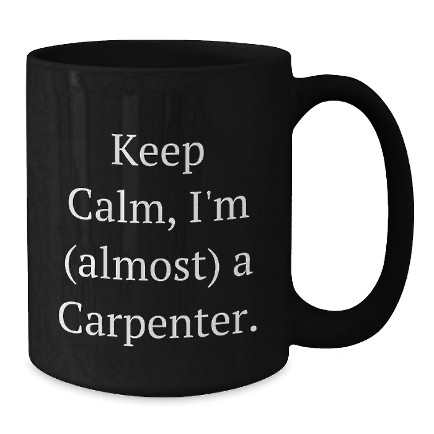 Carpenter Keepsake Black Coffee Mug for Him Birthday Gift - Additional