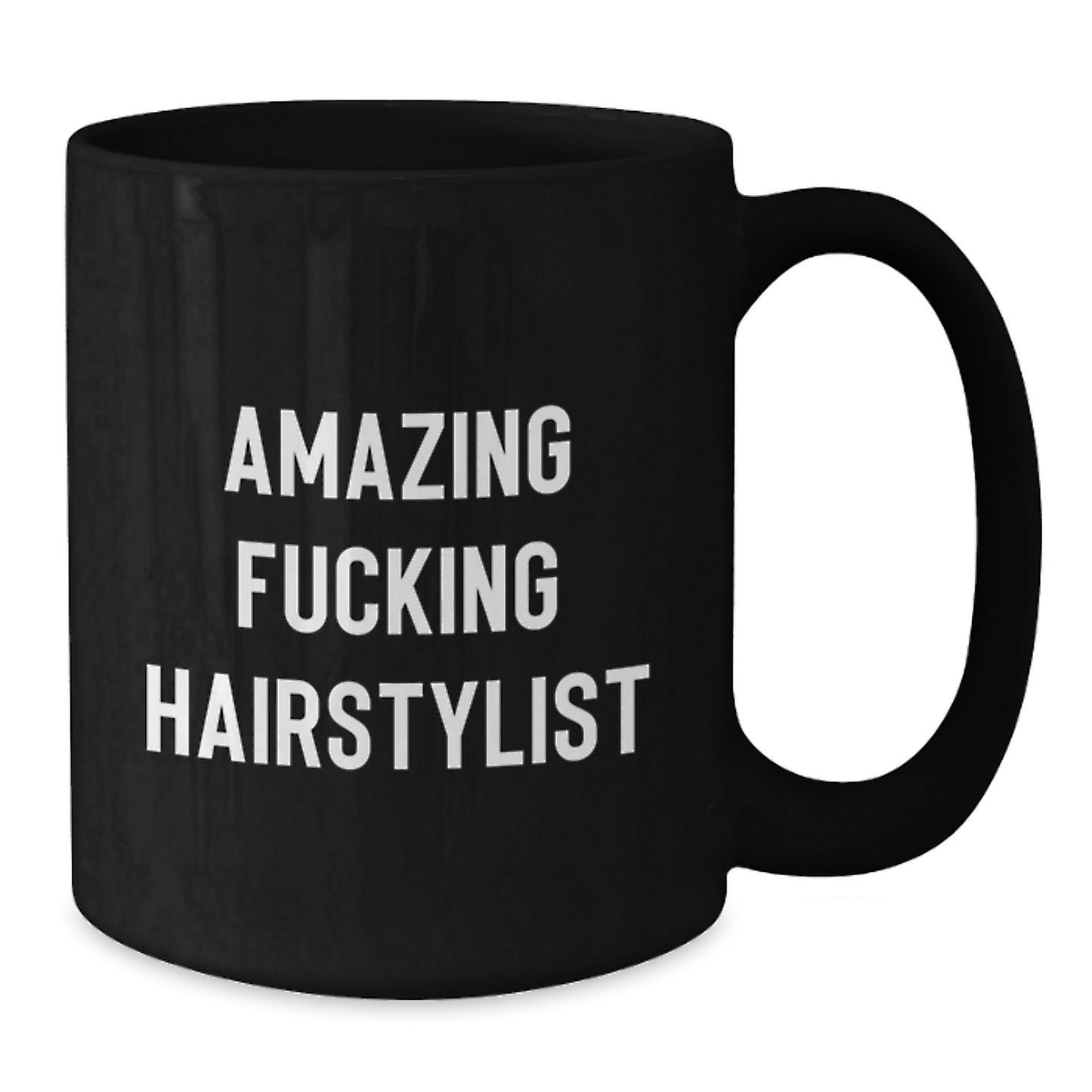 Funny Hairstylist Gifts from Friends for Birthday Unique Mugs, Amazing F--king Hairstylist Quote on Black Coffee Mug, Gifts for Hairstylist Women - Additional