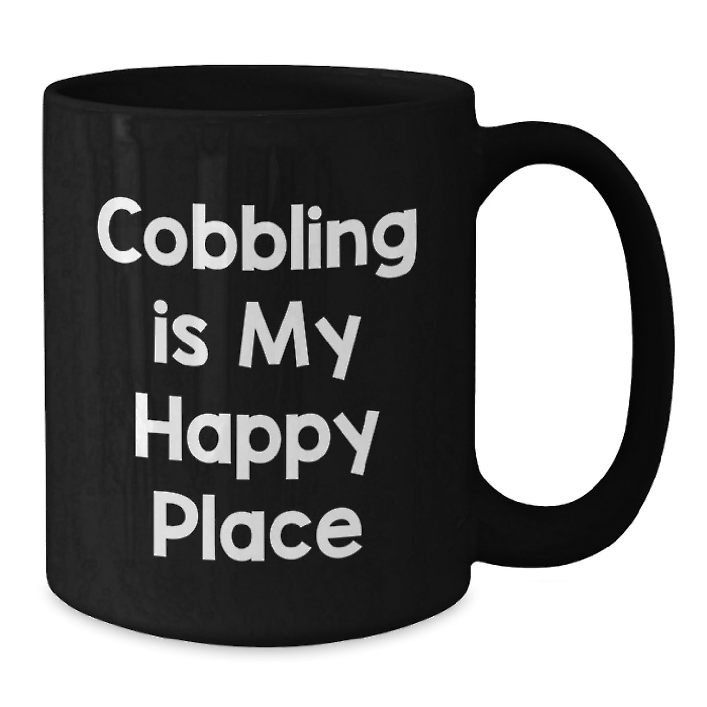 Cobbling Enthusiast Gifts from Friends, Unique Valentine's Gifts for Women, Black Coffee Mug with Funny Quote - Additional
