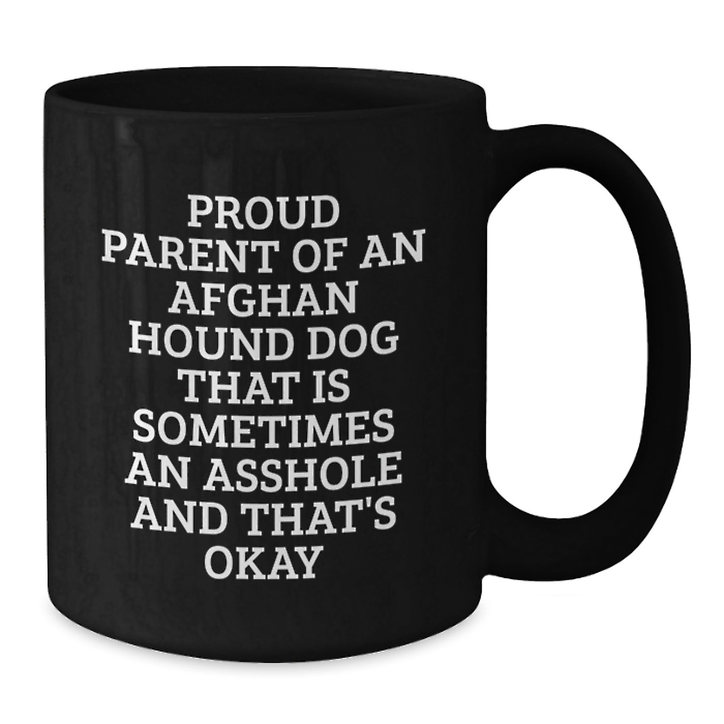 Funny Afghan Hound Dog Black Coffee Mug Gifts for Men Women Friends Coworkers Family - Proud Parent Quote Christmas Unique Presents - Additional