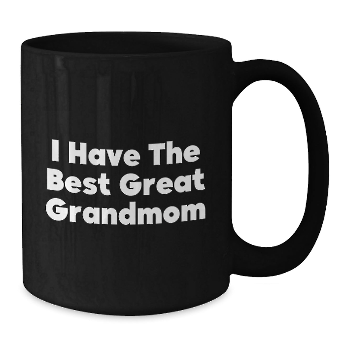 Funny Grandmom Gift Ideas, Unique Father's Day Unique Gifts from Grandkids to Grandmom, Black Coffee Mug with 'I Have The Best Great Grandmom' Quote - Additional