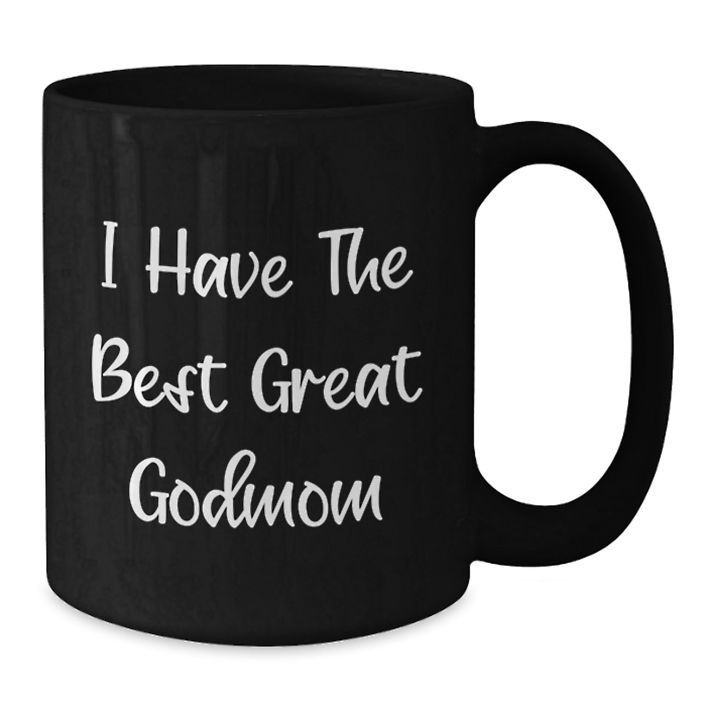 Funny Godmom Gifts for Her - Unique Black Coffee Mug - Great Godmom Quote - Gifts from Men to Godmom - Mother's Day Unique Gifts for Godmom - Additional