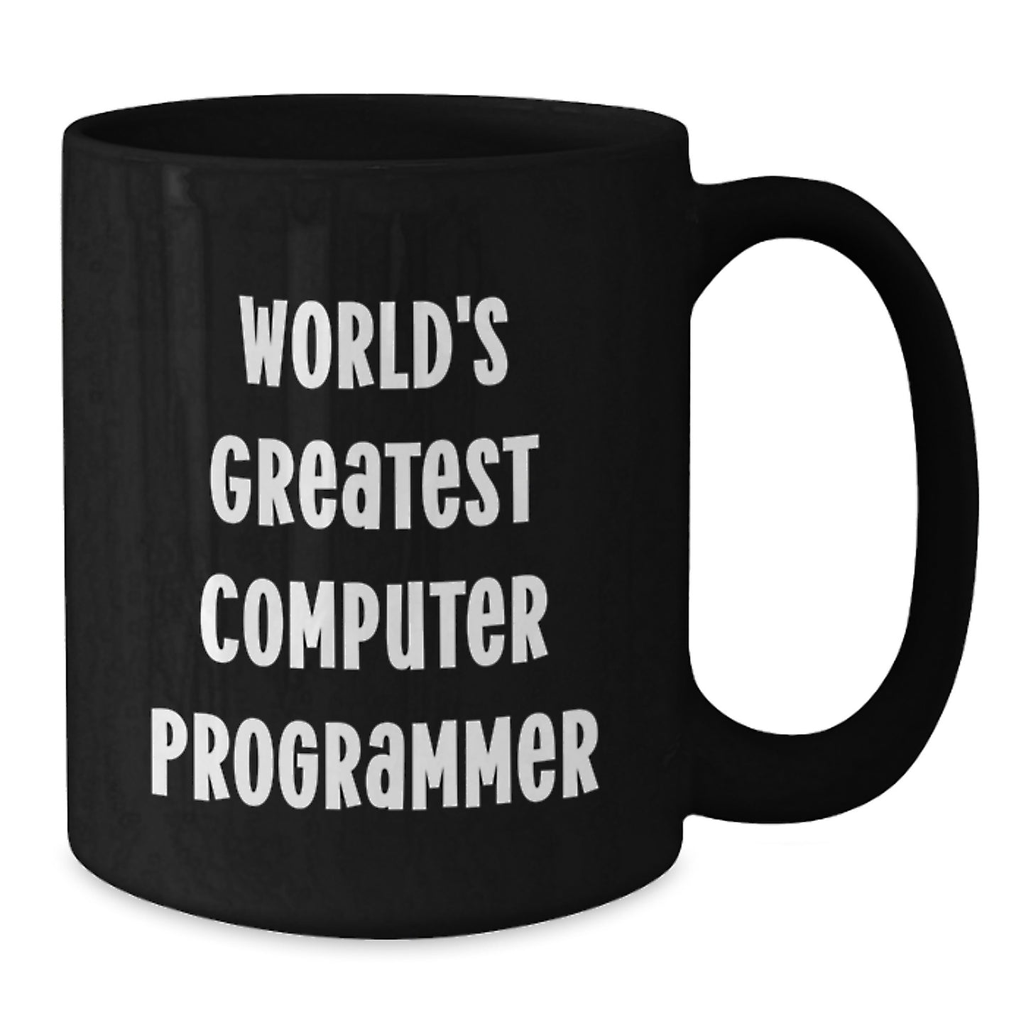 Funny Computer Programmer Gifts for Him, World's Greatest Mug, Black Coffee Mug for Programmer Dad, Father's Day Unique Gifts from Family - Additional