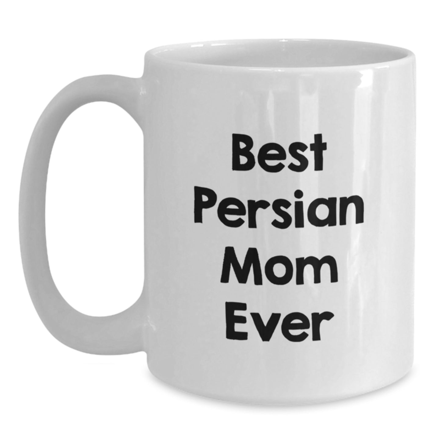 Funny Persian Cat Mom Gifts for Friends and Family, Best Birthday White Coffee Mug from Mom - Main
