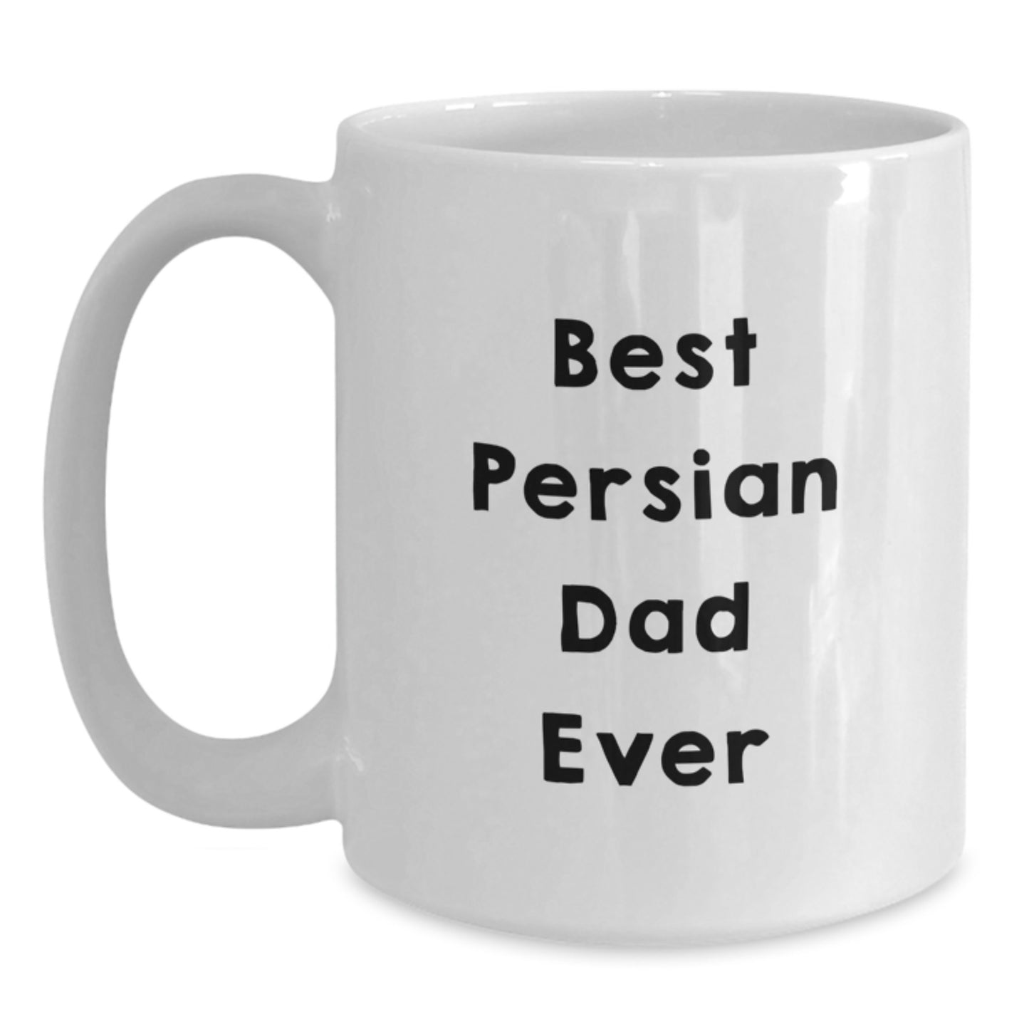 Funny Persian Cat Dad Gifts for Men from Friends for Birthday Unique Gifts - White Coffee Mug - Main