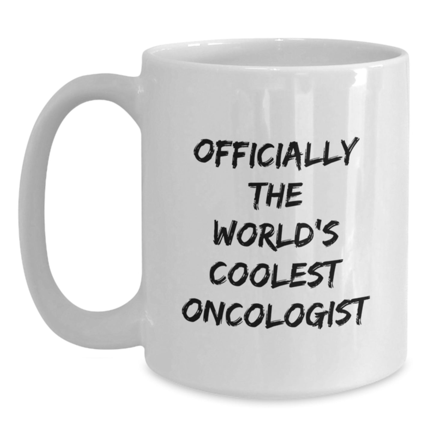 Funny Oncologist Gifts from Friends and Family - 'Officially The World's Coolest Oncologist' White Coffee Mug for Graduation - Main