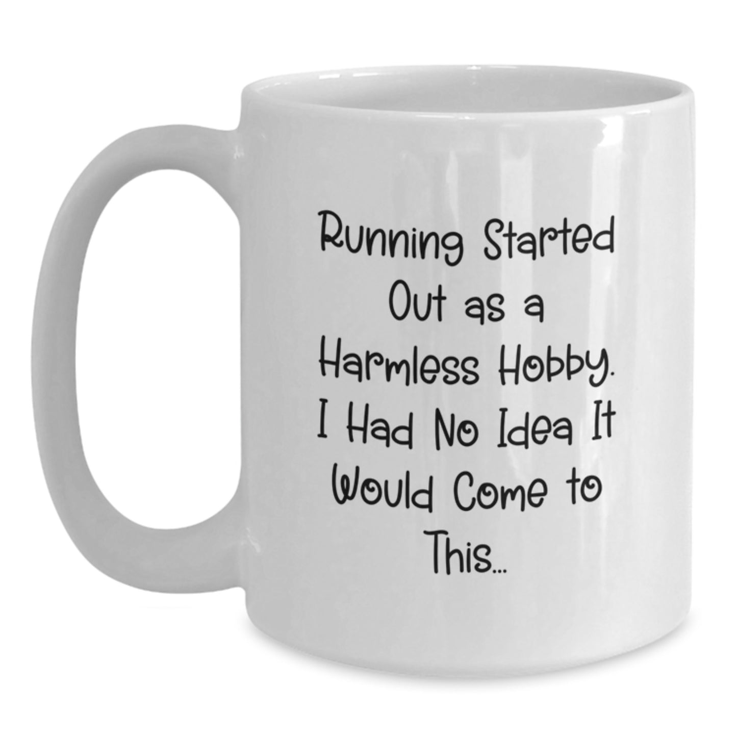 Funny Running Quotes Gifts for Running Lovers, White Coffee Mug from Friends, Perfect for Birthday Celebrations - Main