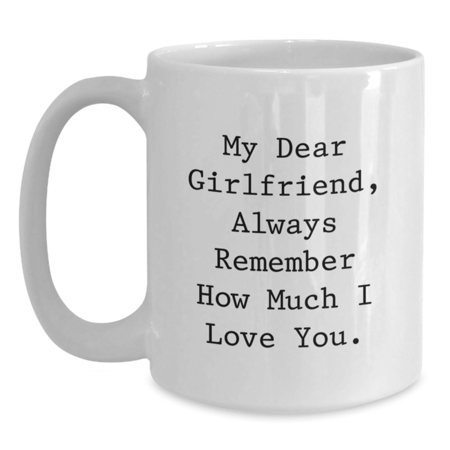 Funny Sweetheart Gifts for Her, Birthday Unique Gifts from Men, White Coffee Mug with Always Remember How Much I Love You Quote - Main