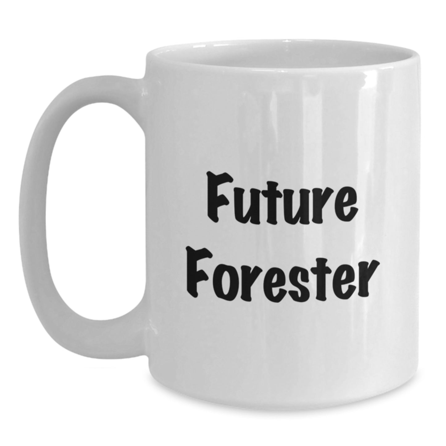 Funny Future Forester Gifts for Him or Her, White Coffee Mug, Birthday Unique Gifts from Friends, Coworkers, Family - 'The Future is Bright' - Main