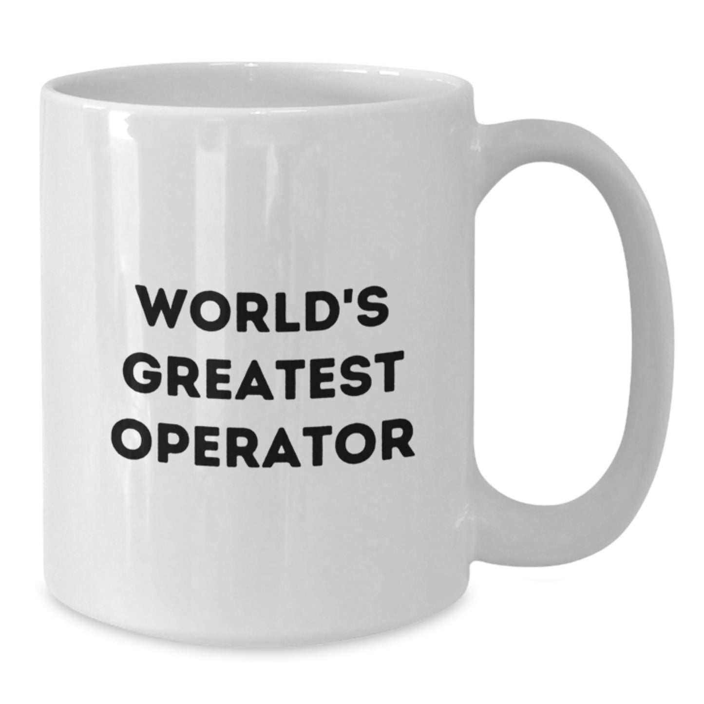 Funny Operator Gifts, White Coffee Mugs with 'World's Greatest Operator' Quote, Christmas Unique Presents for Men Friends Family Coworkers - Additional