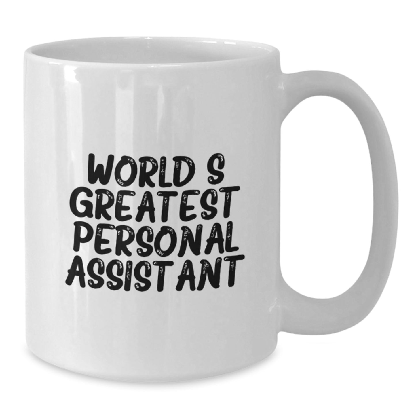 Funny Personal Assistant Gifts for Men - 'World's Greatest' White Coffee Mug, Birthday Unique Gifts from Friends, Family, Coworkers - Additional