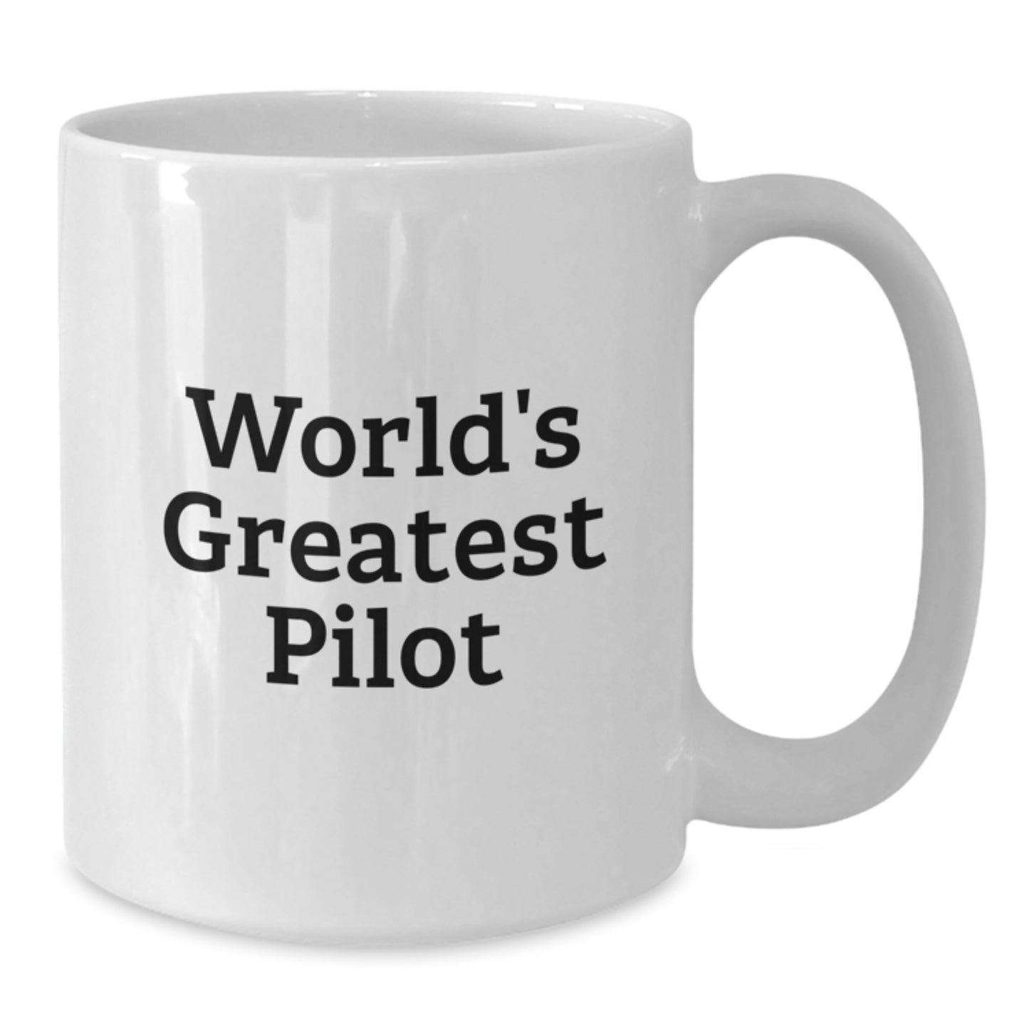 Funny Pilot Gifts, Unique White Coffee Mug for Pilot Enthusiasts, Best Christmas Unique Gifts from Friends to Pilots, 'The World's Greatest Pilot' - Additional
