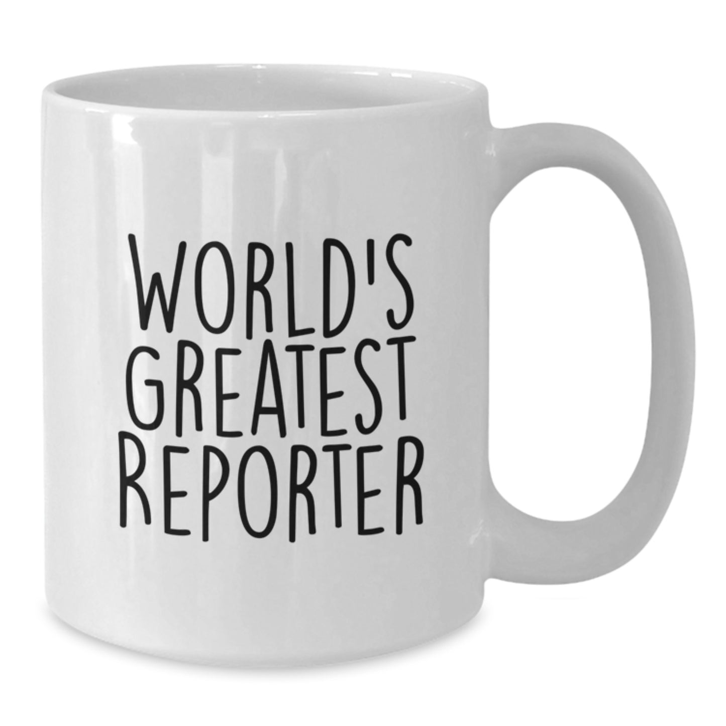 Funny Reporter Gifts, World's Greatest Reporter White Coffee Mug, Birthday Presents from Friends to Reporter - Additional