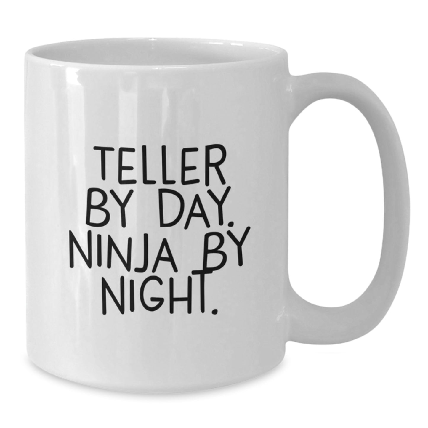 Teller By Day Funny White Coffee Mug for Friends, Unique Gifts for Teller Enthusiasts from Family, 11oz or 15oz Capacity - Additional