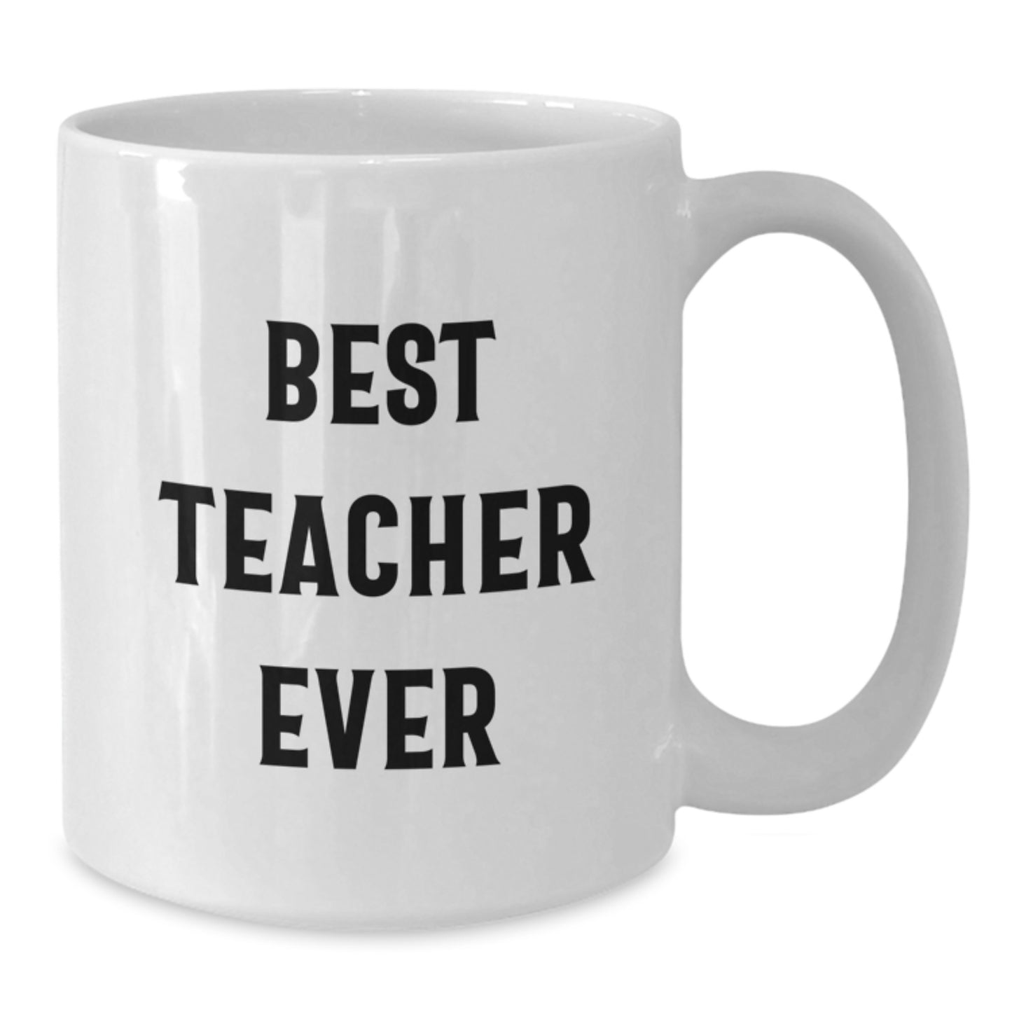 Funny Christmas Unique Gifts for Teachers, Best Teacher Ever Quote White Coffee Mug, Teacher Appreciation Gifts from Friends - Additional