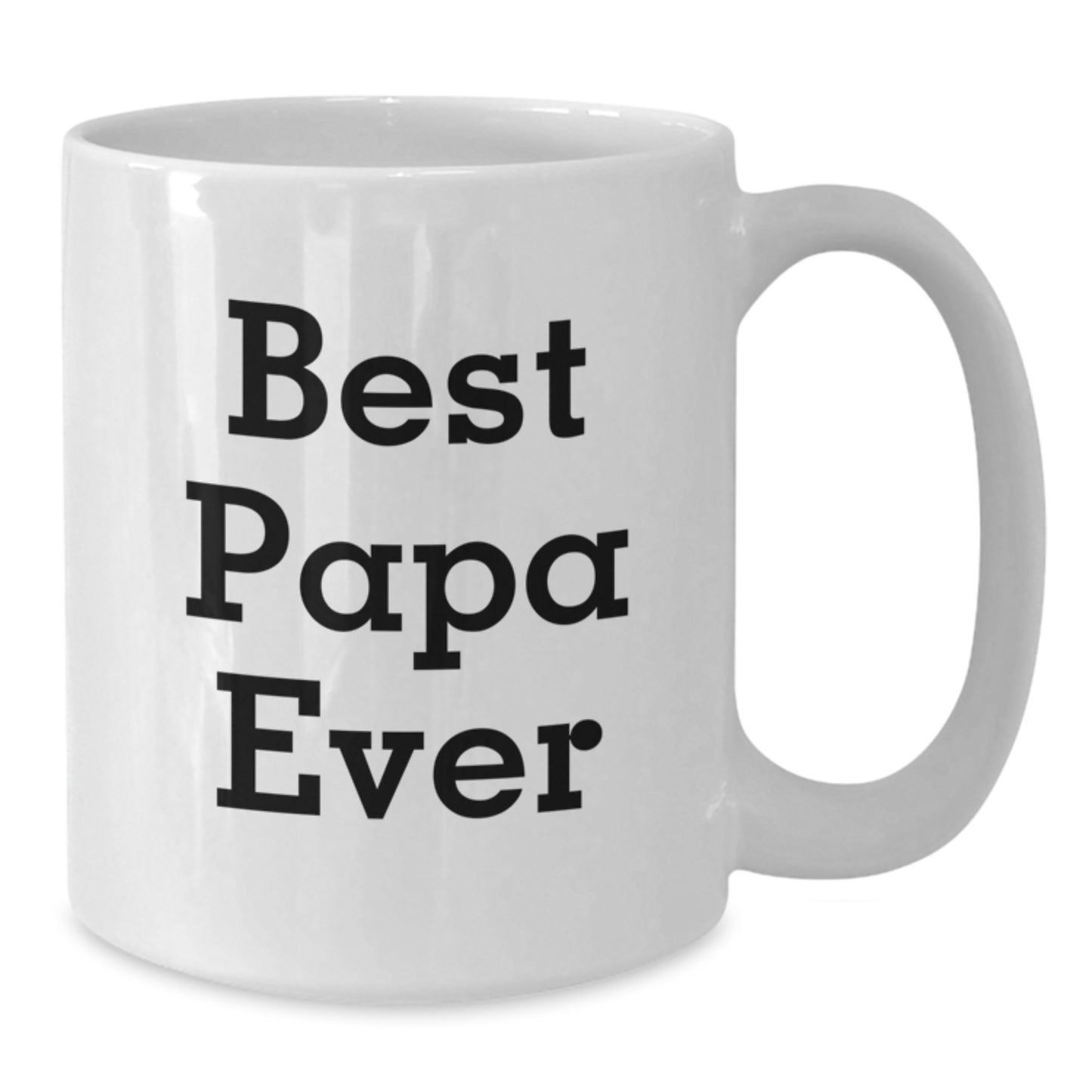 Funny Papa Gifts from Friends, White Coffee Mug, Best Papa Ever Quote, Birthday Unique Gifts for Papa - Additional