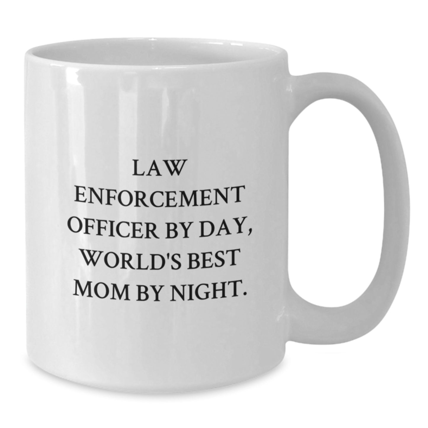 Funny Law Enforcement Officer Gifts for Valentine's - White Coffee Mug for the Woman Who Keeps it Together - Additional