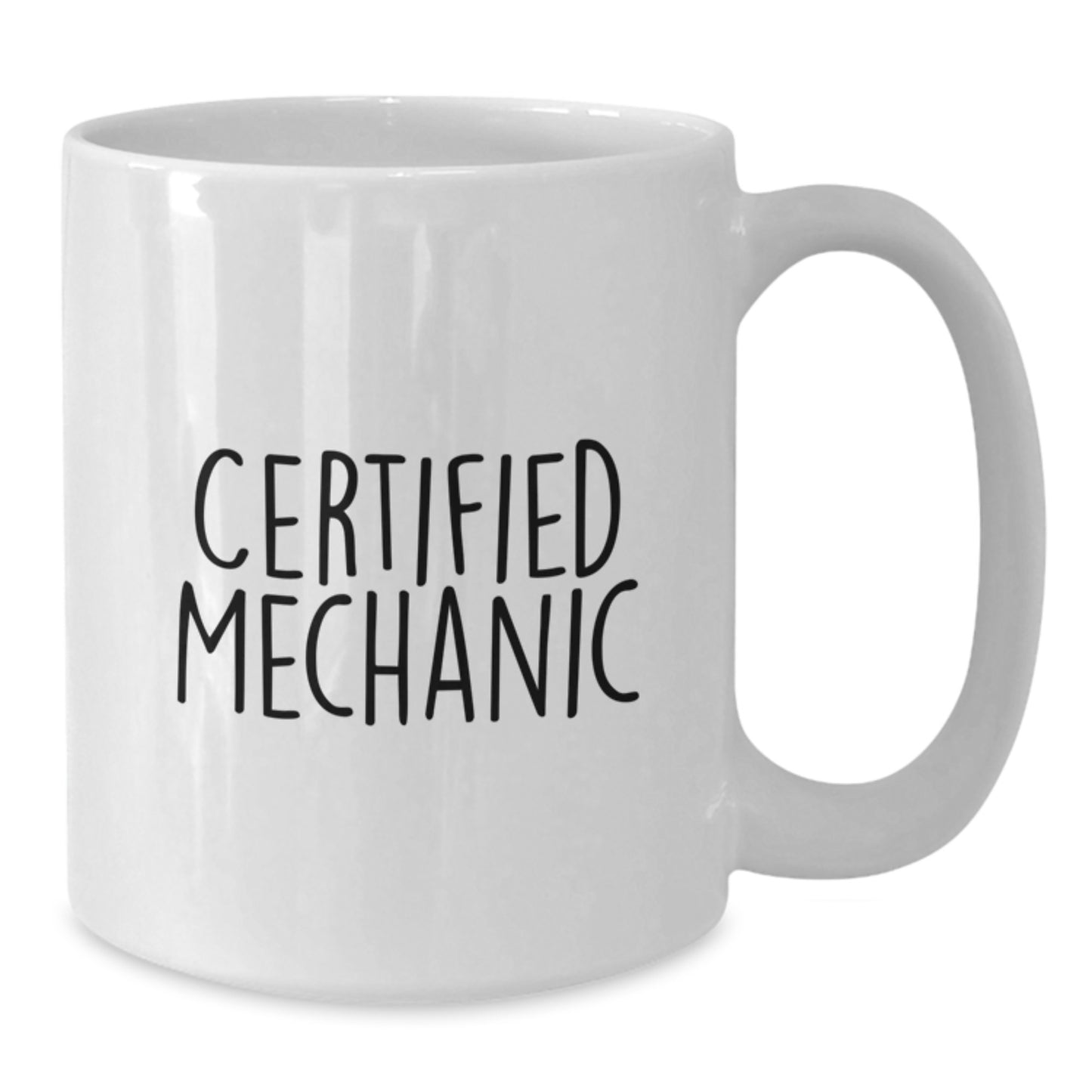 Funny Mechanic Gifts, White Coffee Mug for Birthday, 'Certified Mechanic' Quote - Gifts from Men, Perfect for Mechanic Friends - Additional