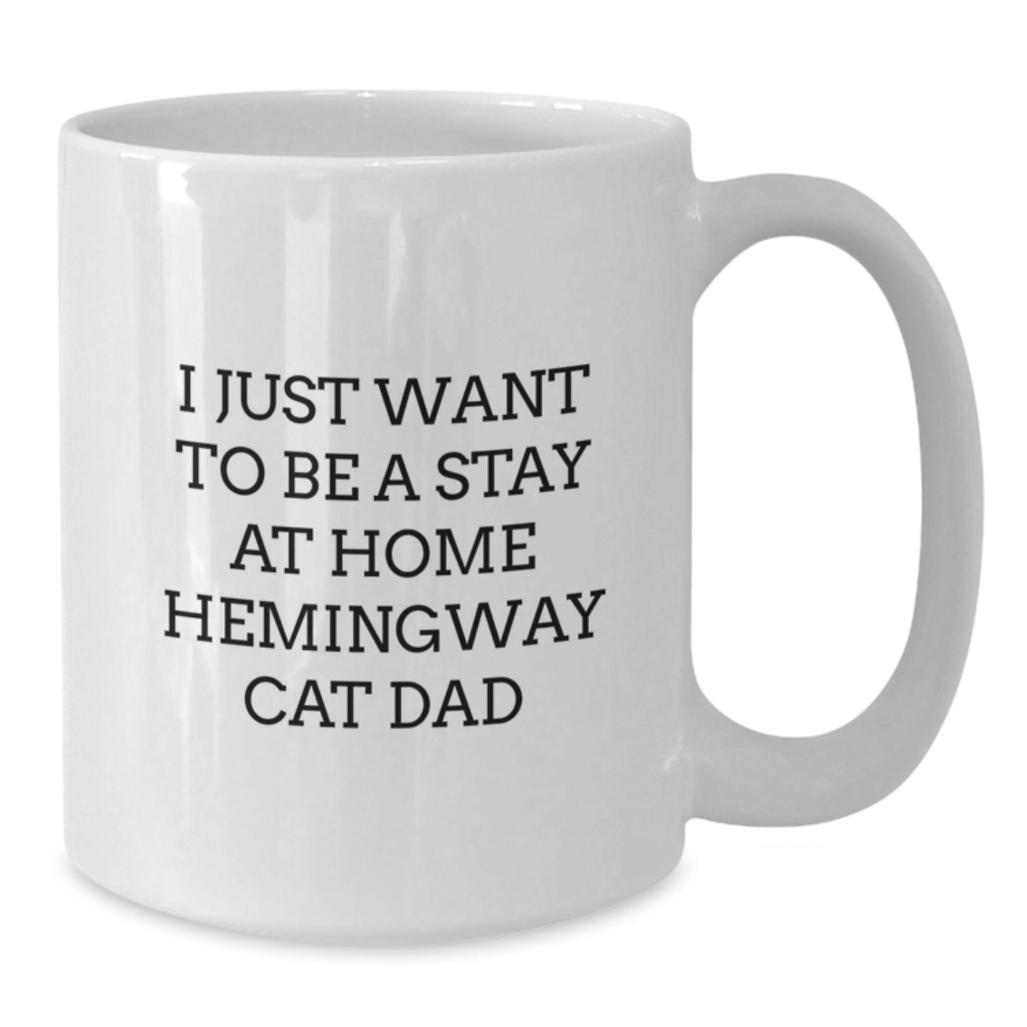 Hemingway Cat Dad Gifts, Funny Quote White Coffee Mugs for Men, Unique Graduation Gifts from Family, Friends, Coworkers - Additional